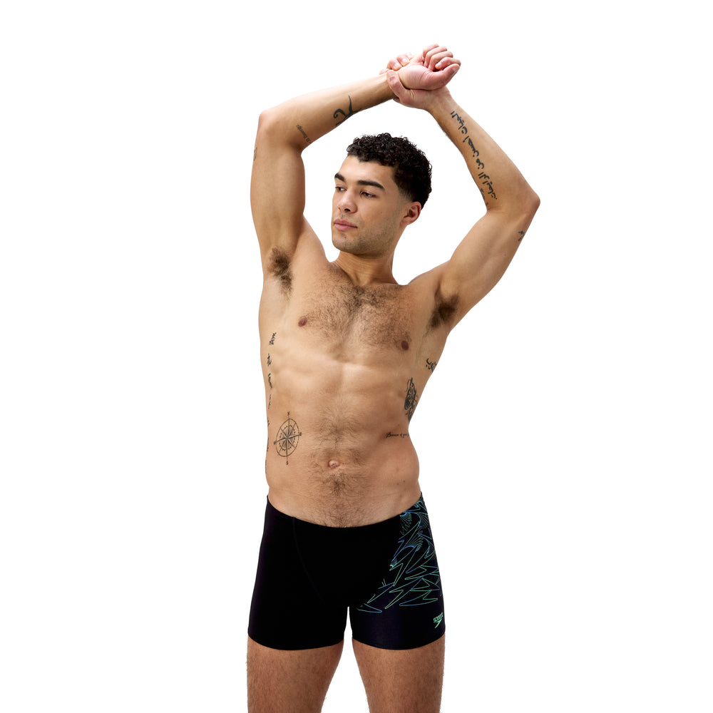 Mens Hyperboom V-Cut Aquashort Black/Green
