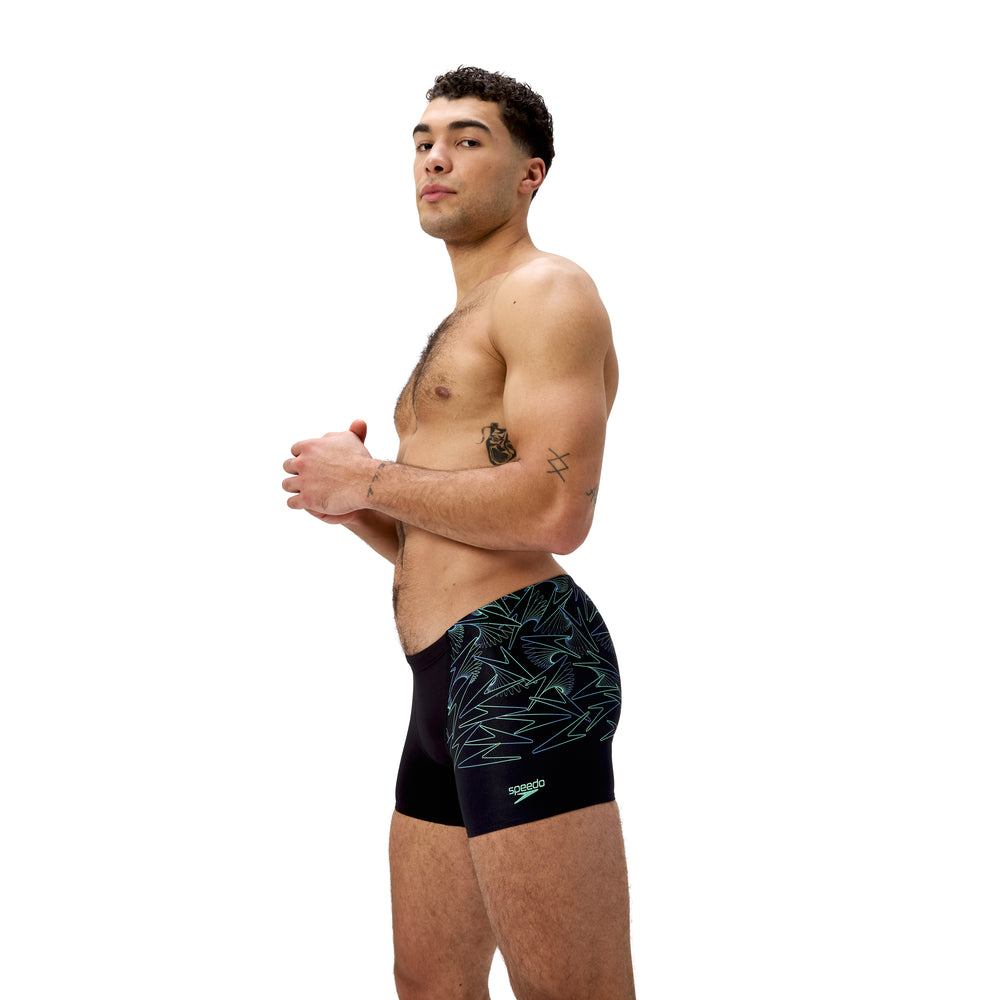 Mens Hyperboom V-Cut Aquashort Black/Green