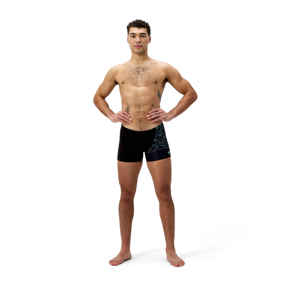 Mens Hyperboom V-Cut Aquashort Black/Green