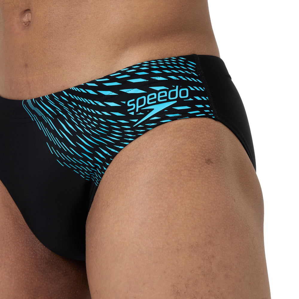 Mens Medley Logo 7cm Brief Black/Blue