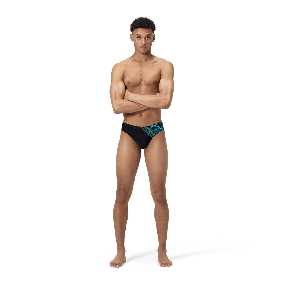 Mens Medley Logo 7cm Brief Black/Blue