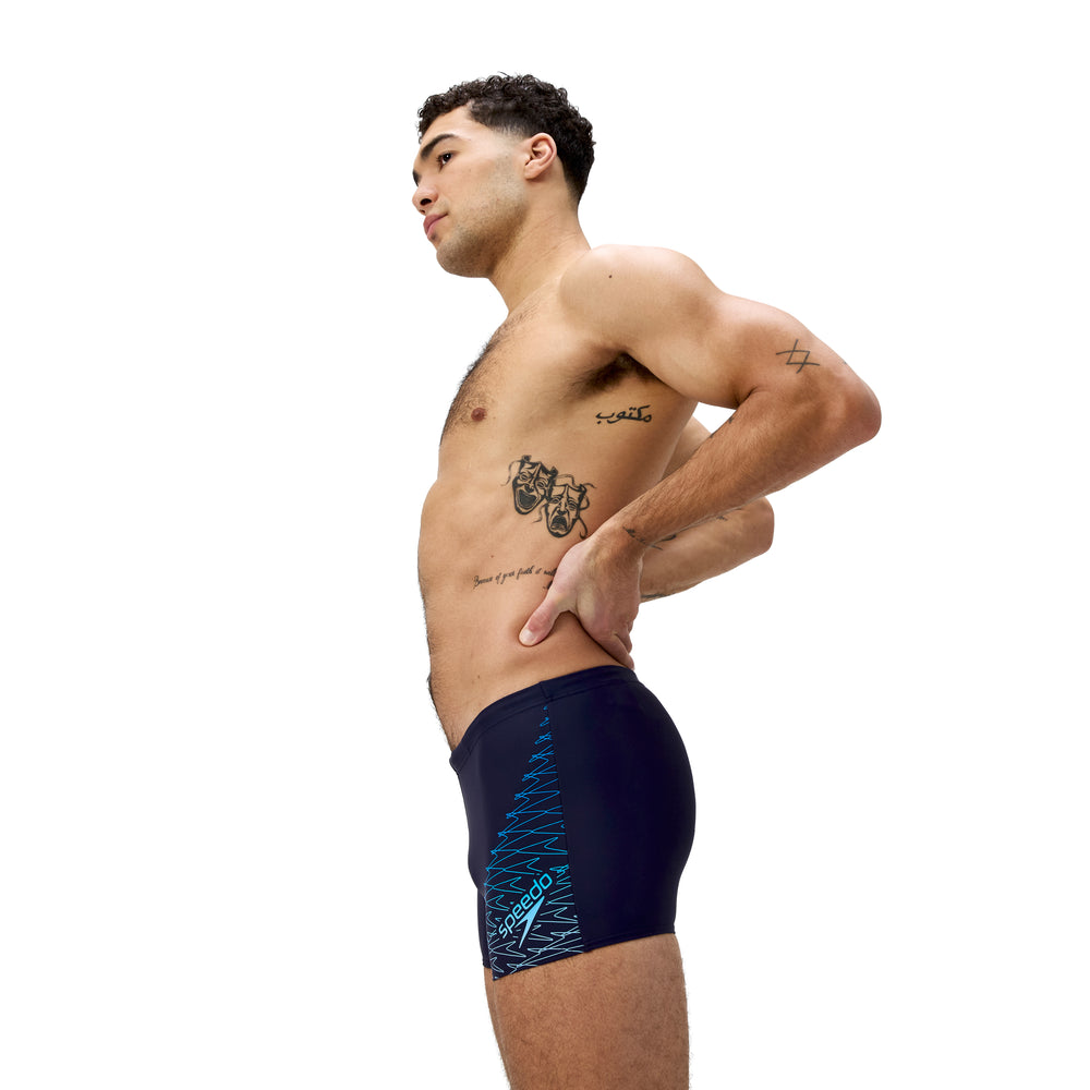 Mens Medley Logo Aquashort Navy/Sugar Blue