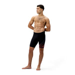 Mens Medley Logo Jammer Black/Neon Coral