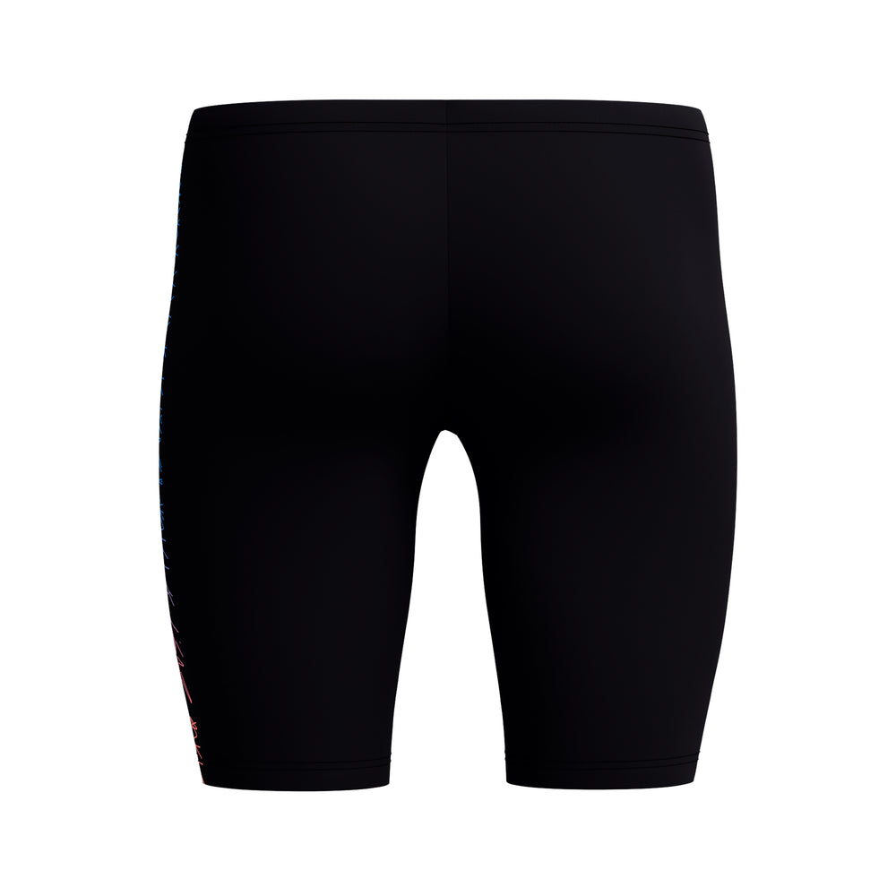 Mens Medley Logo Jammer Black/Neon Coral