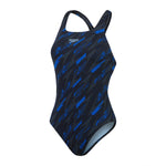 Womens Hyperboom Allover Medalist Black/Cobalt
