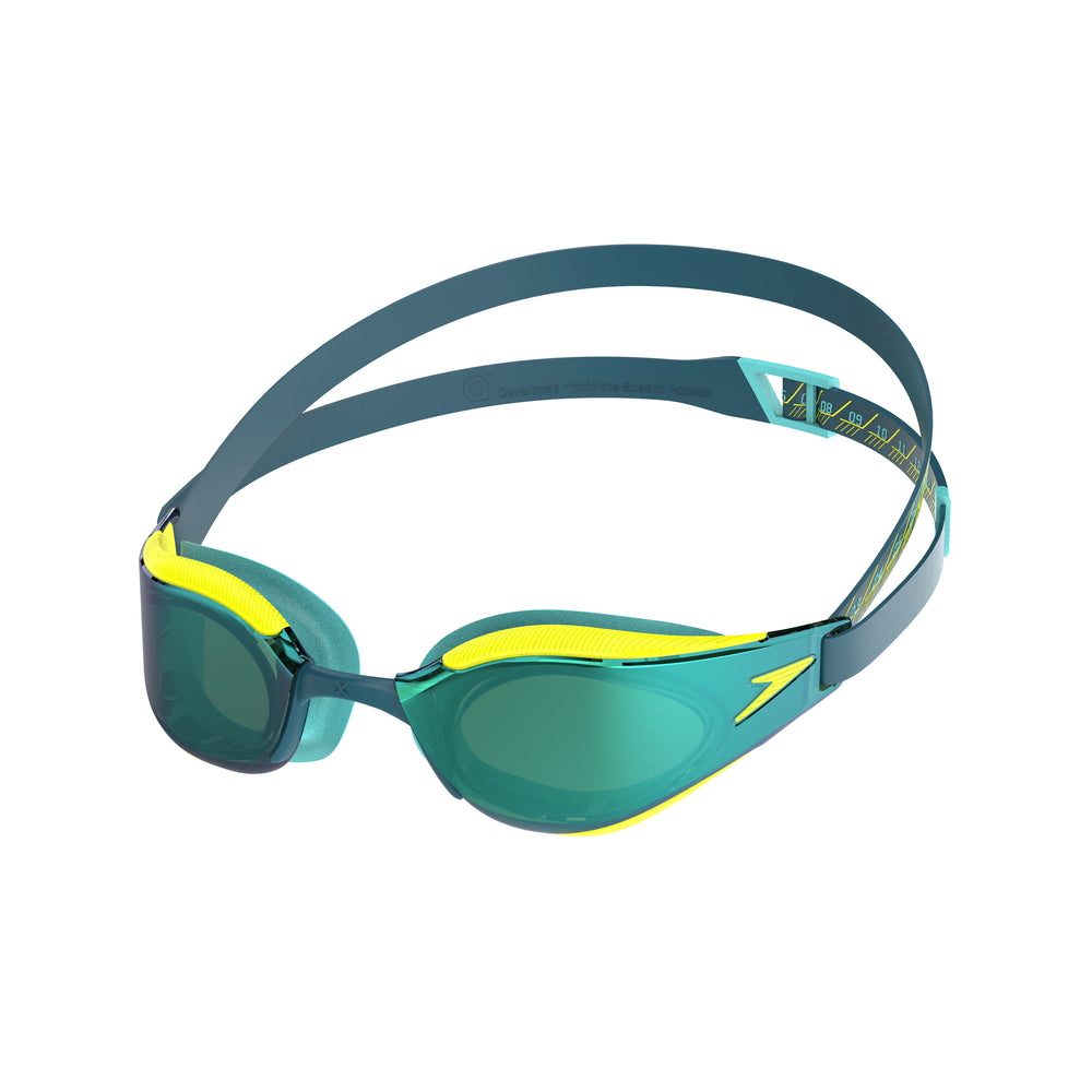 Fastskin Hyper Elite Mirror Goggles Yellow/Steel/Emerald