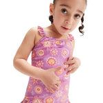 Toddler Girls Digi Allover Thinstrap Violet/Fuschia/Apricot