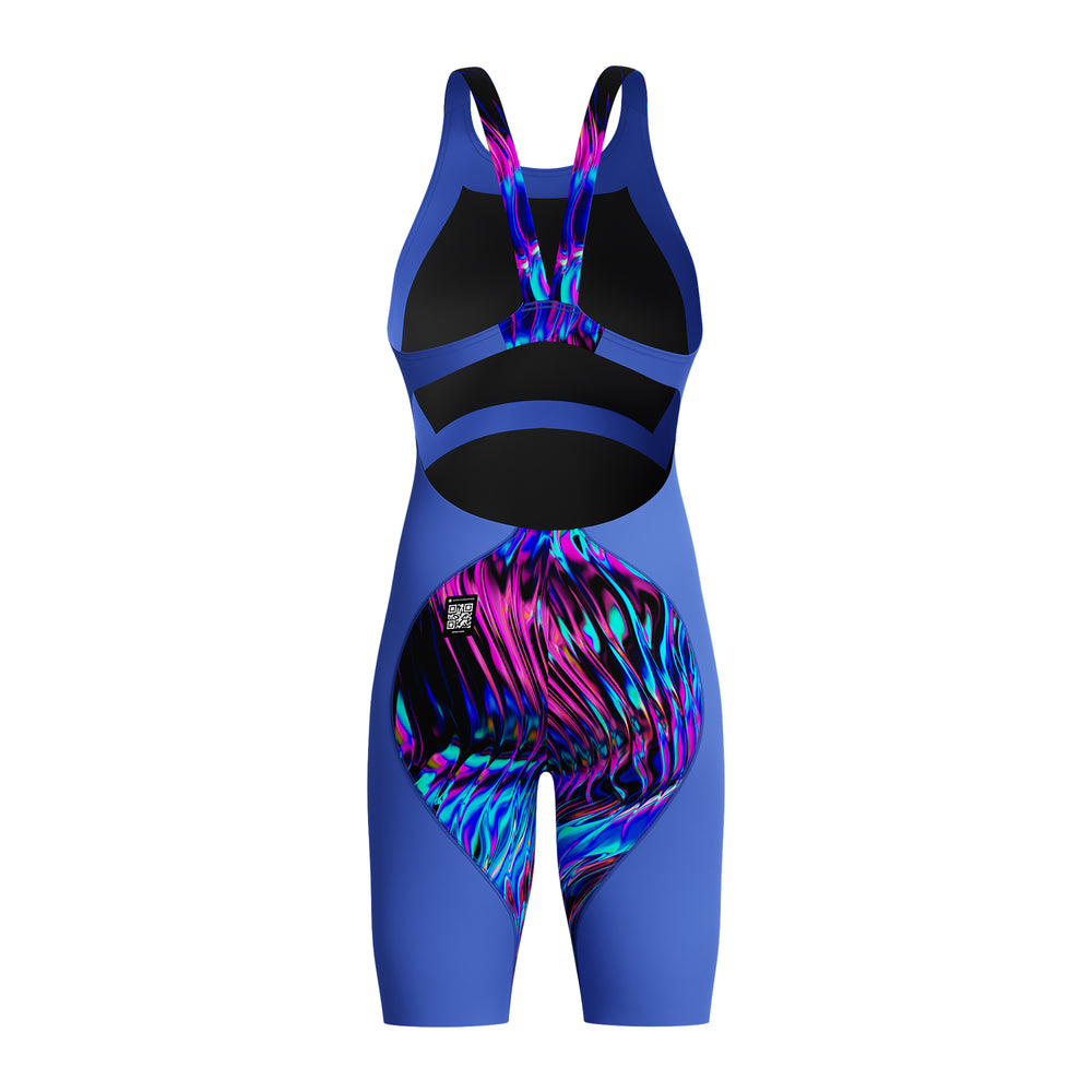 Fastskin LZR Racer Junior Ignite Openback Kneeskin Deep Royal/Cobalt