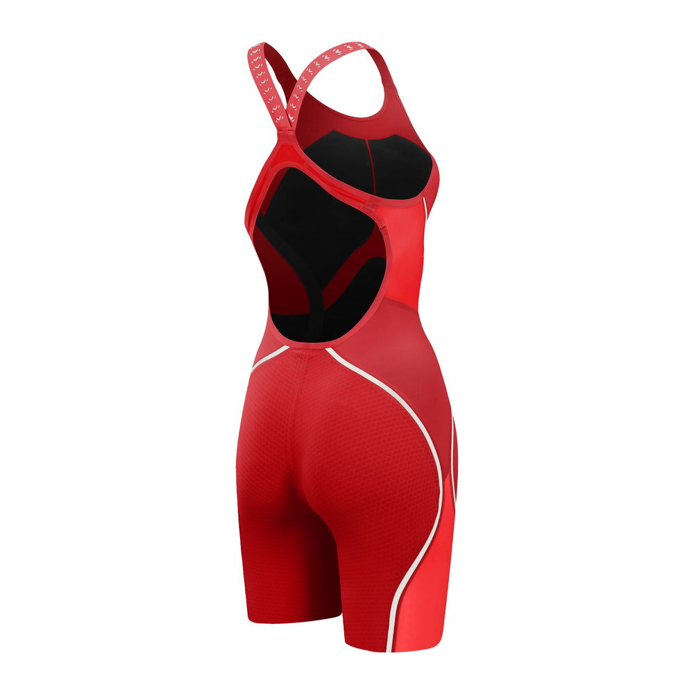 Fastskin LZR Racer Pure Intent 2.0 Openback Kneeskin Flame Red/White