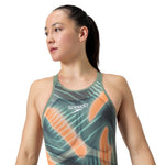 Fastskin LZR Racer Pure Valor 2.0 Openback Kneeskin Country Green/NectarineBlack