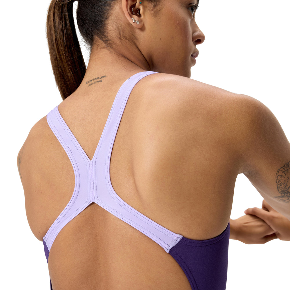 Womens Solid Powerback Acai Purple