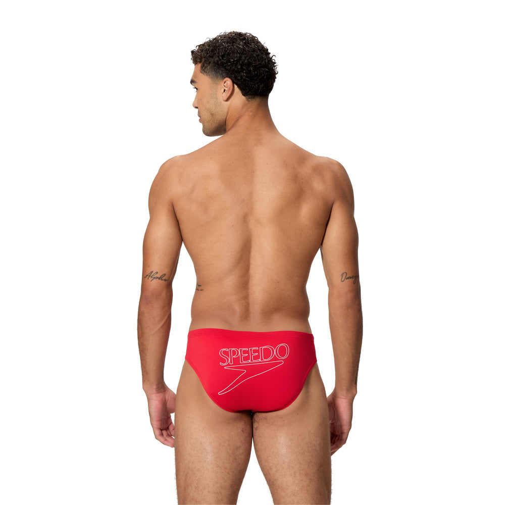 Mens Classic Logo 7cm Brief High Risk Red