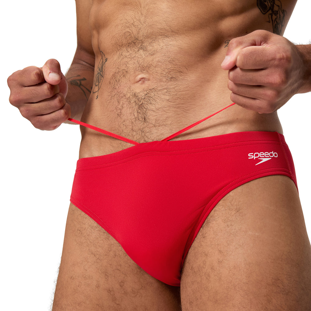 Mens Classic Logo 7cm Brief High Risk Red