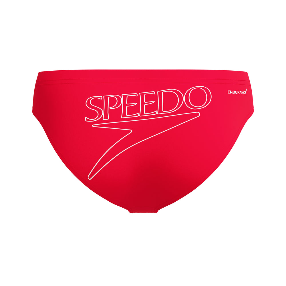 Mens Classic Logo 7cm Brief High Risk Red