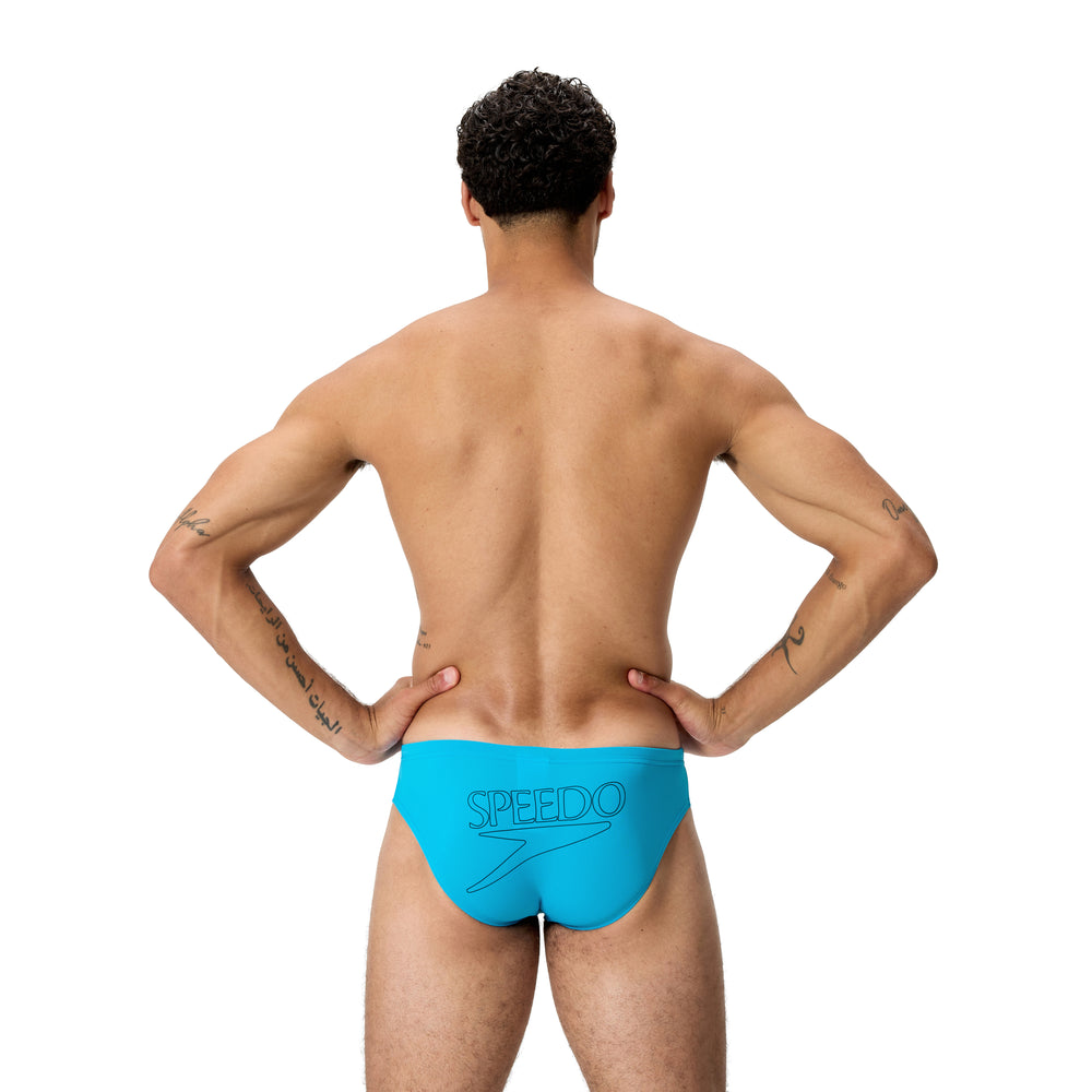 Mens Classic Logo 7cm Brief Mayan Blue
