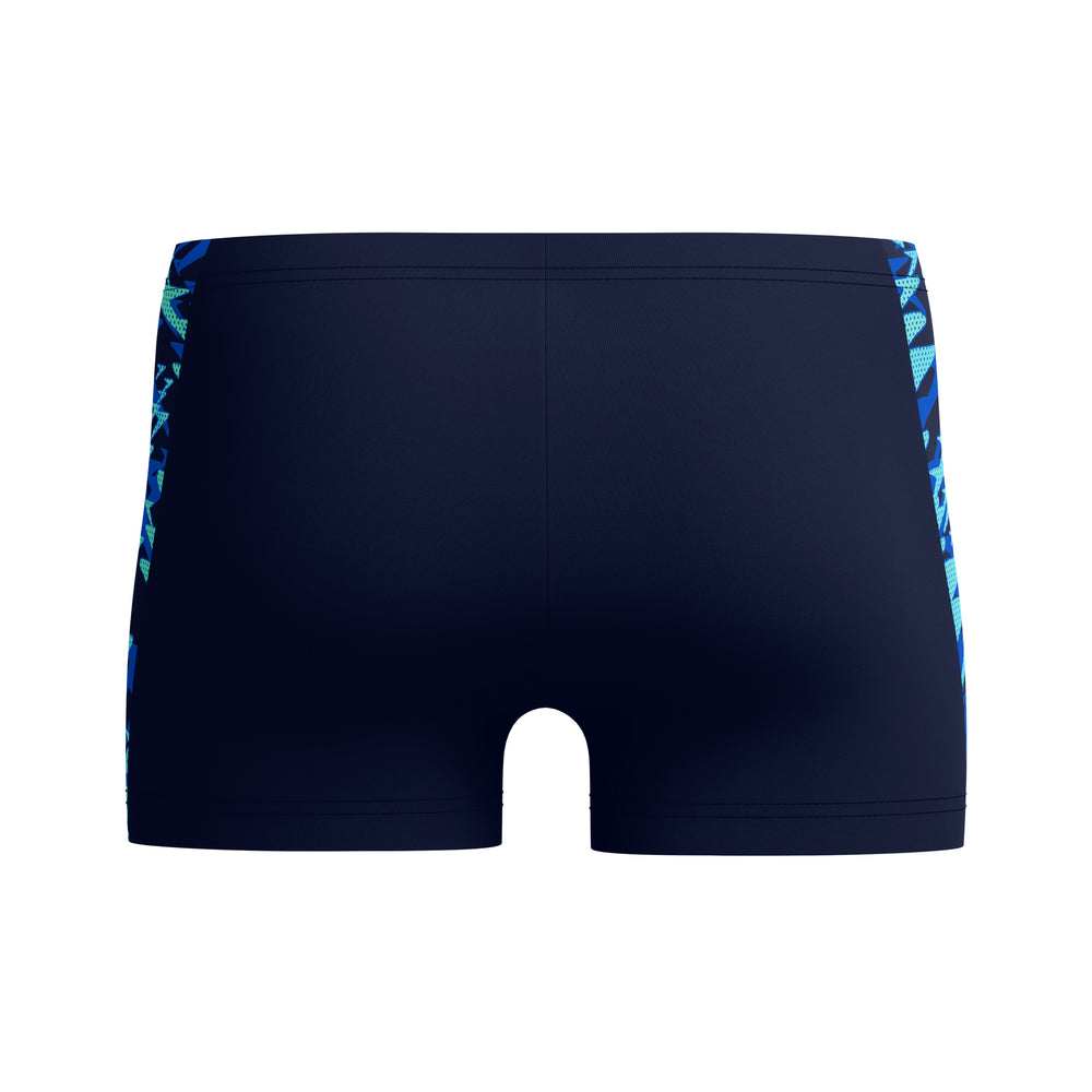 Mens Print Spliced Aquashort Peacoat/Sapphire