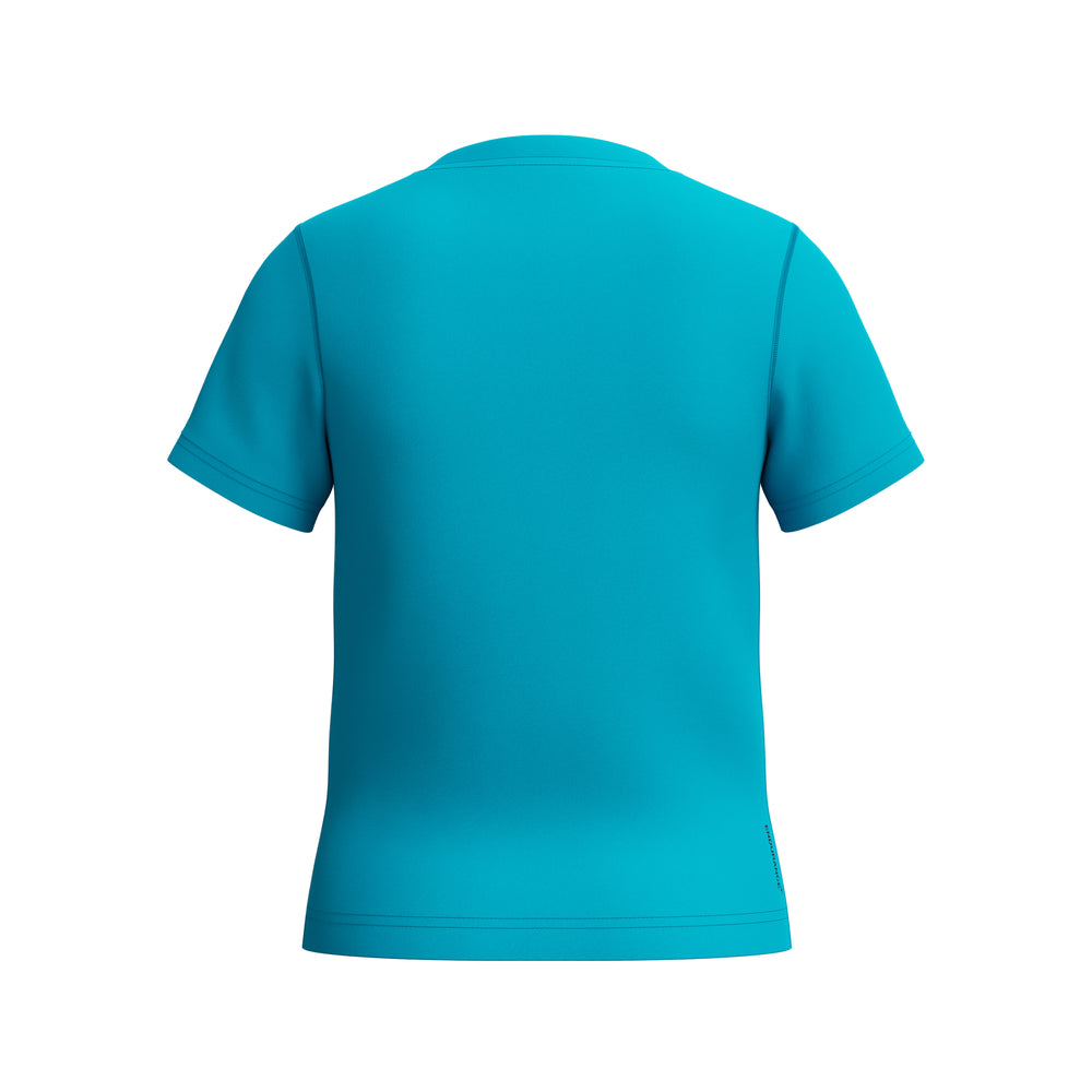 Boys Short Sleeve Classic Logo Sun Top Blue