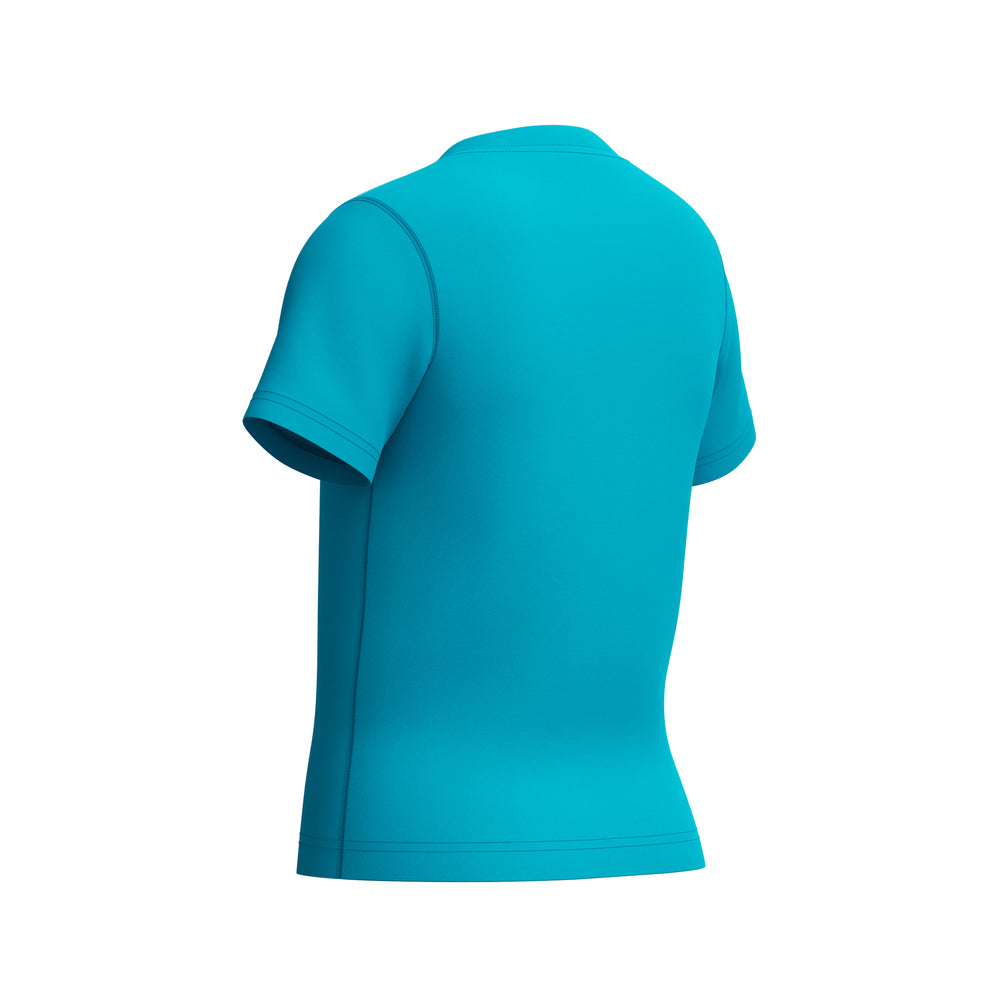 Boys Short Sleeve Classic Logo Sun Top Blue