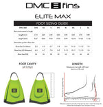 DMC Elite Max Fins - Fluoro/Charcoal