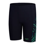 Boys Plastisol Placement Jammer Navy/Green/Teal