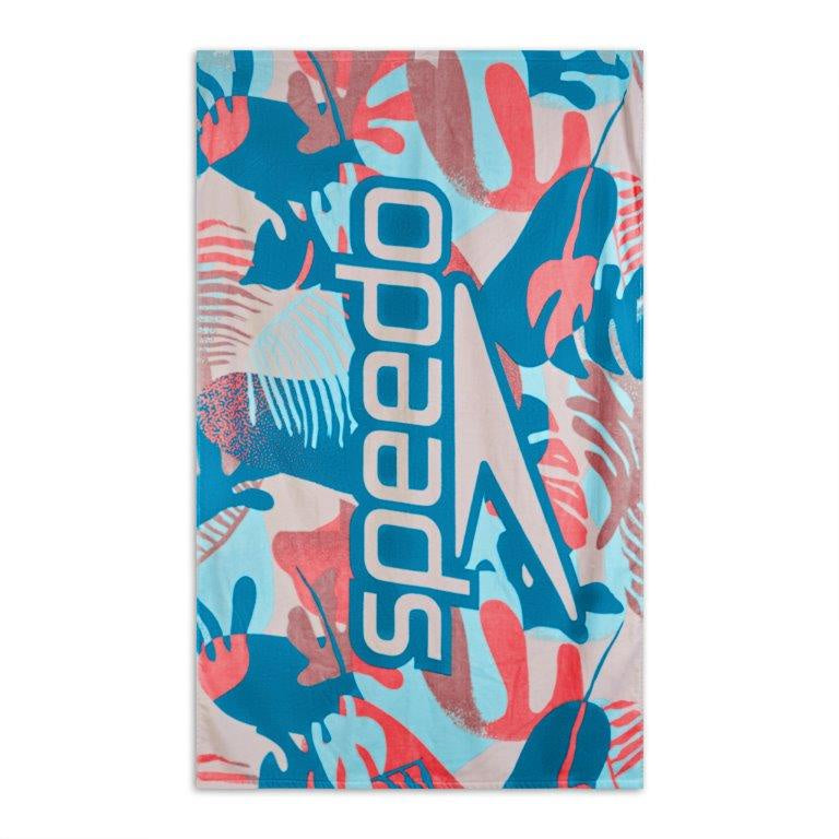 Speedo Logo Luxury Towel Rainforest Print