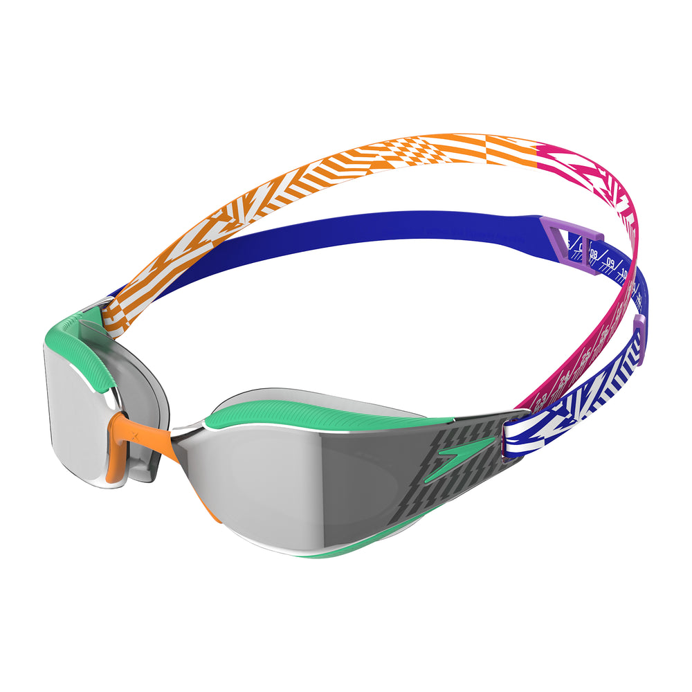 Fastskin Hyper Elite Mirror Goggles Green/Orange/Cobalt